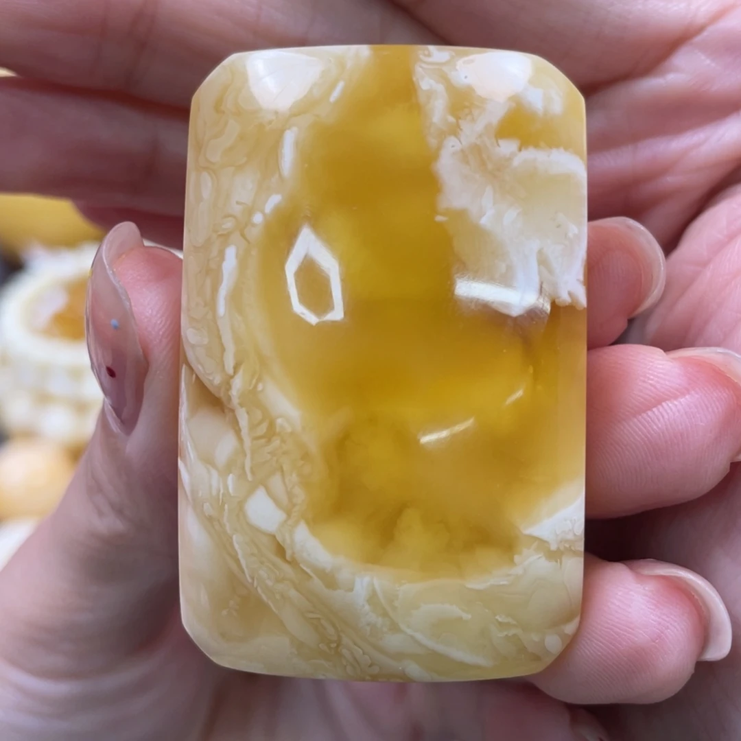 蜜蜡未镶嵌裸石琥珀蜜蜡牌子吊坠
