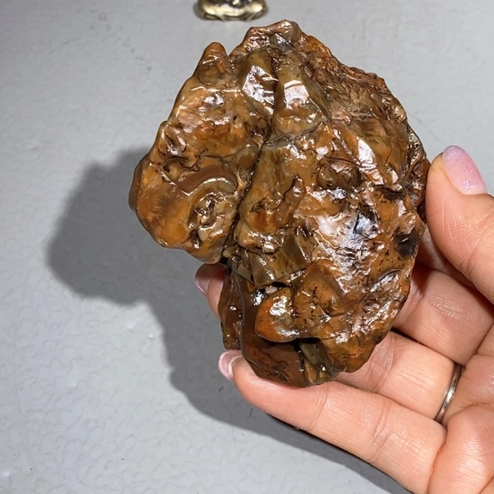 玛瑙/玉髓车挂合金石****缘80