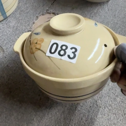 泥塑磁州窑出口尾货土砂锅口径19高10