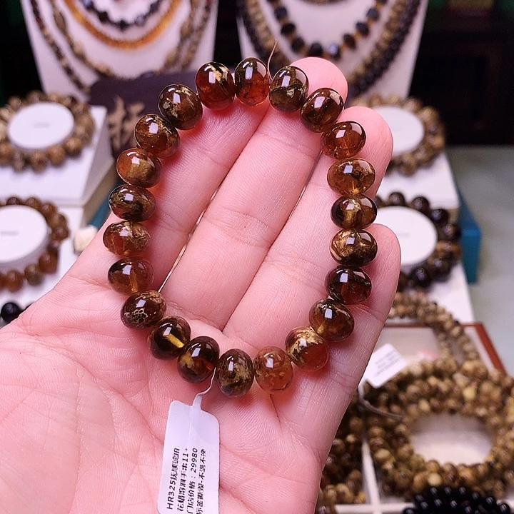 琥珀未镶嵌裸石抚顺11花蜡