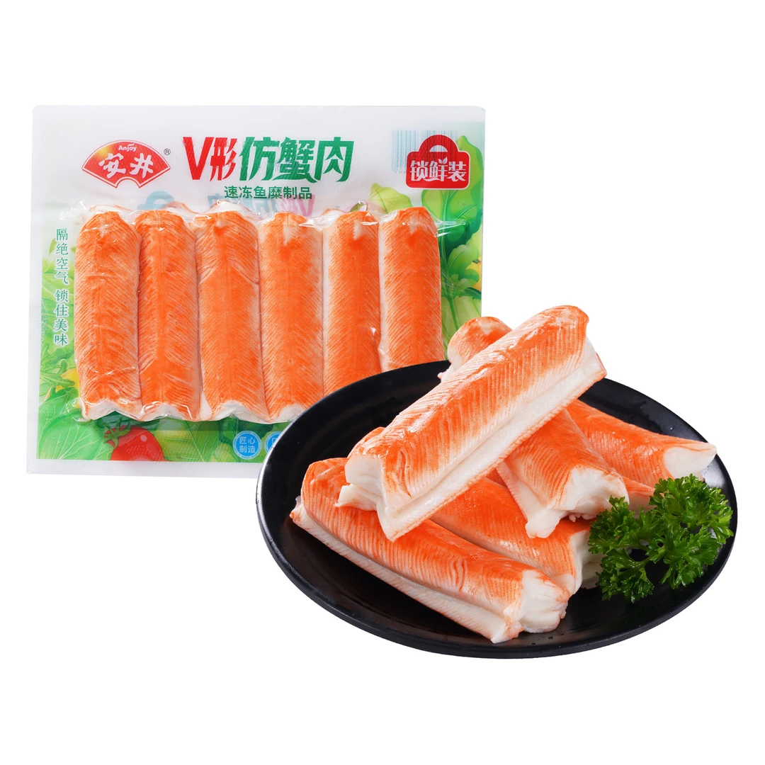 Anjoy/安井 V形仿蟹肉 240g/袋 火锅丸子 沃尔玛小时达 同城配送