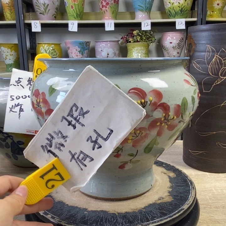 景德镇高温陶瓷花盆