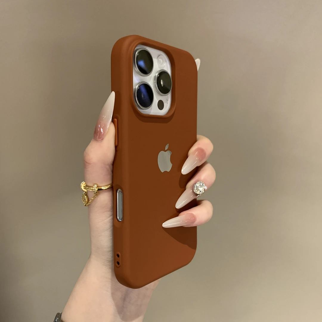 新款美拉德红适用iPhone16promax手机壳苹果15pro防摔14硅胶13/12