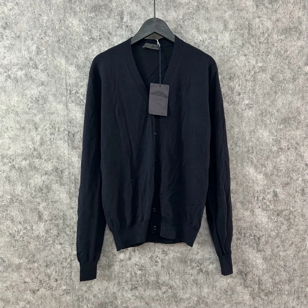 未使用 Prada/普拉达 Prada藏青色V领开衫