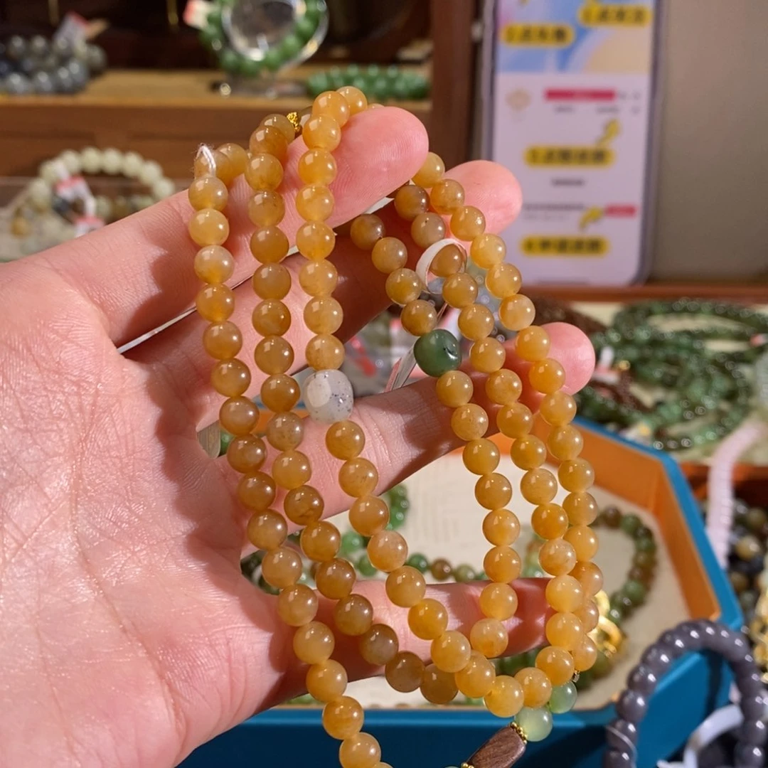 和田玉手链未镶嵌呵*