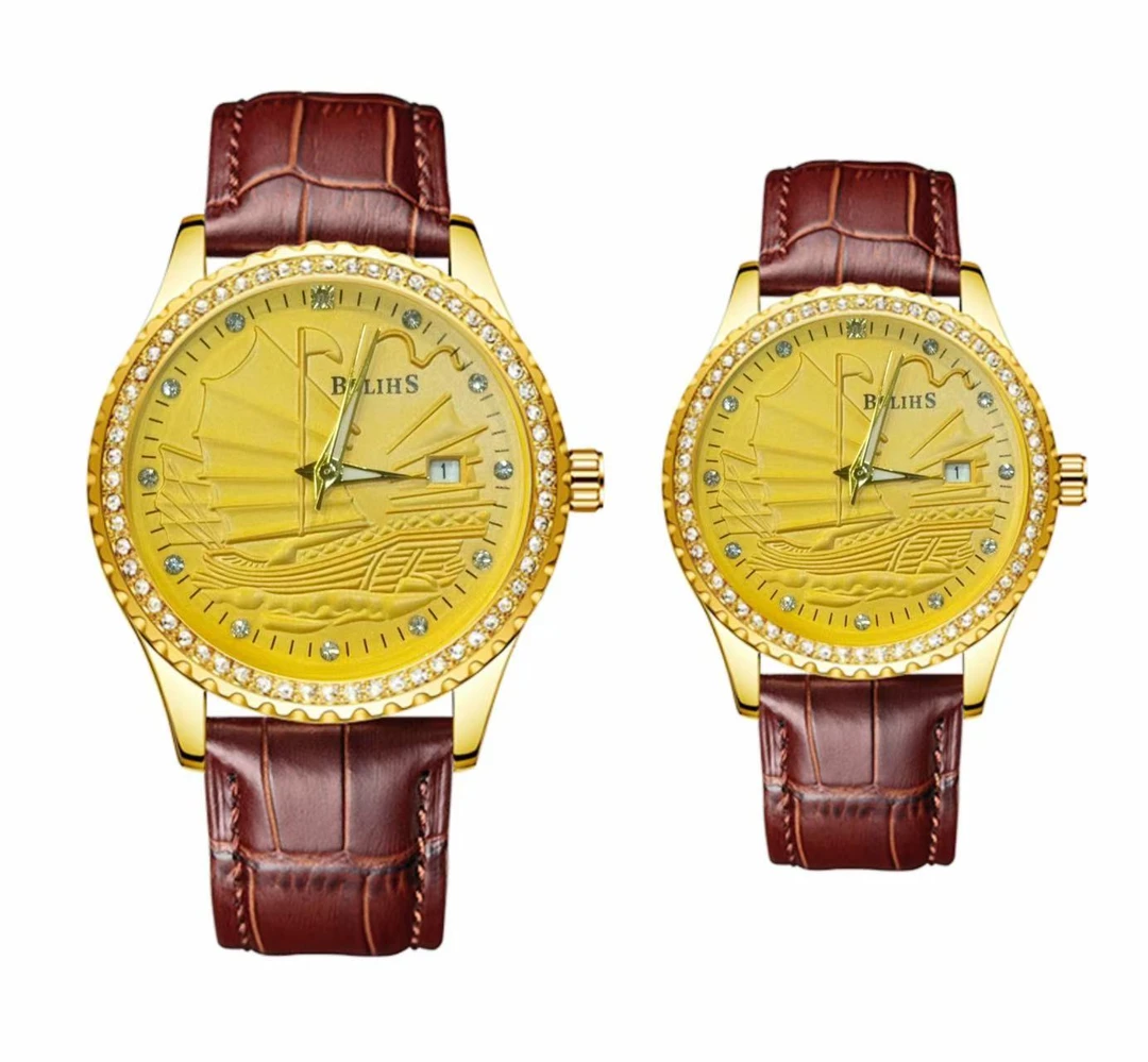 高奢{一帆风顺}全自动男女情侣腕表