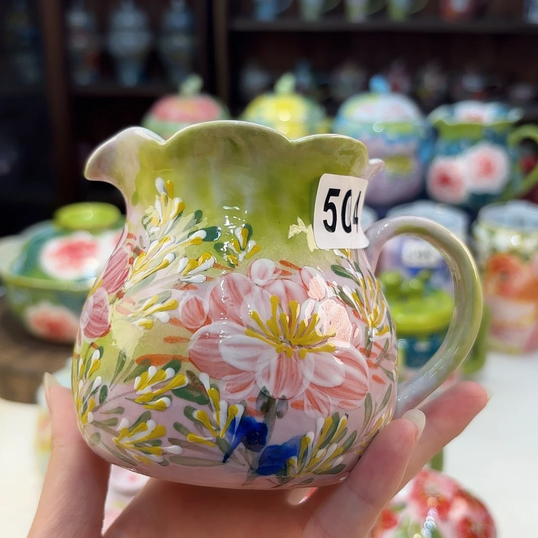 景德镇手绘高温釉下彩陶瓷茶具