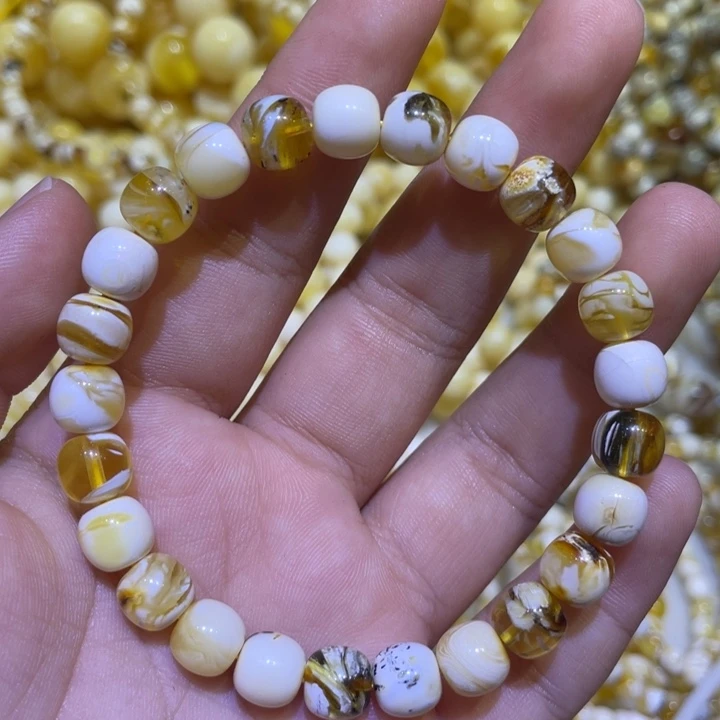 蜜蜡未镶嵌珠宝奇石8m