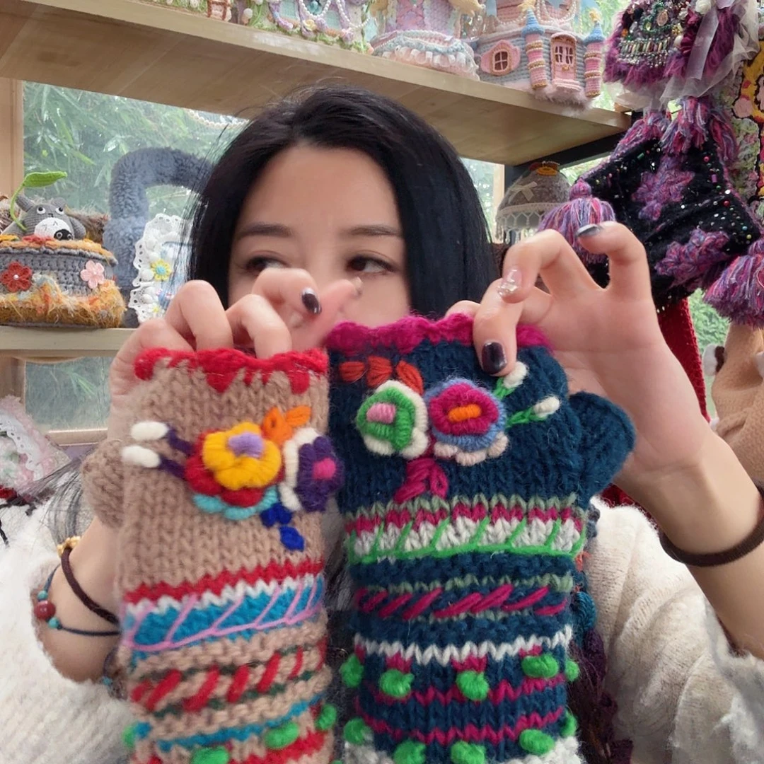 羊毛尼泊尔纯手工羊毛帽