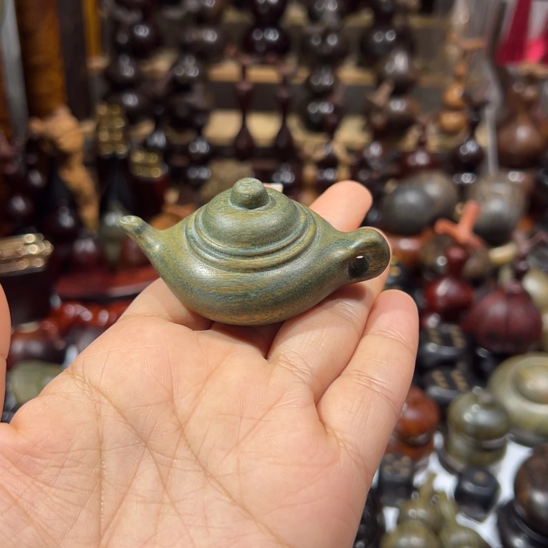 香榧木绿檀绿檀把把壶