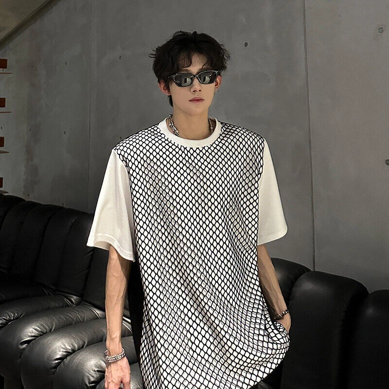 短袖新款冰丝上衣中青年百搭T恤舒适休闲潮流圆领夏季ins