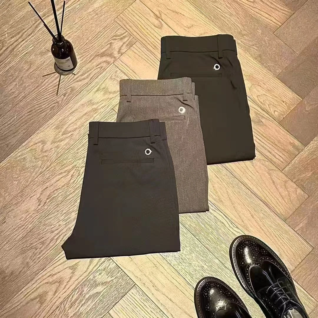 DIERTUUO迪途-男士经典时尚简约百搭修身九分西裤