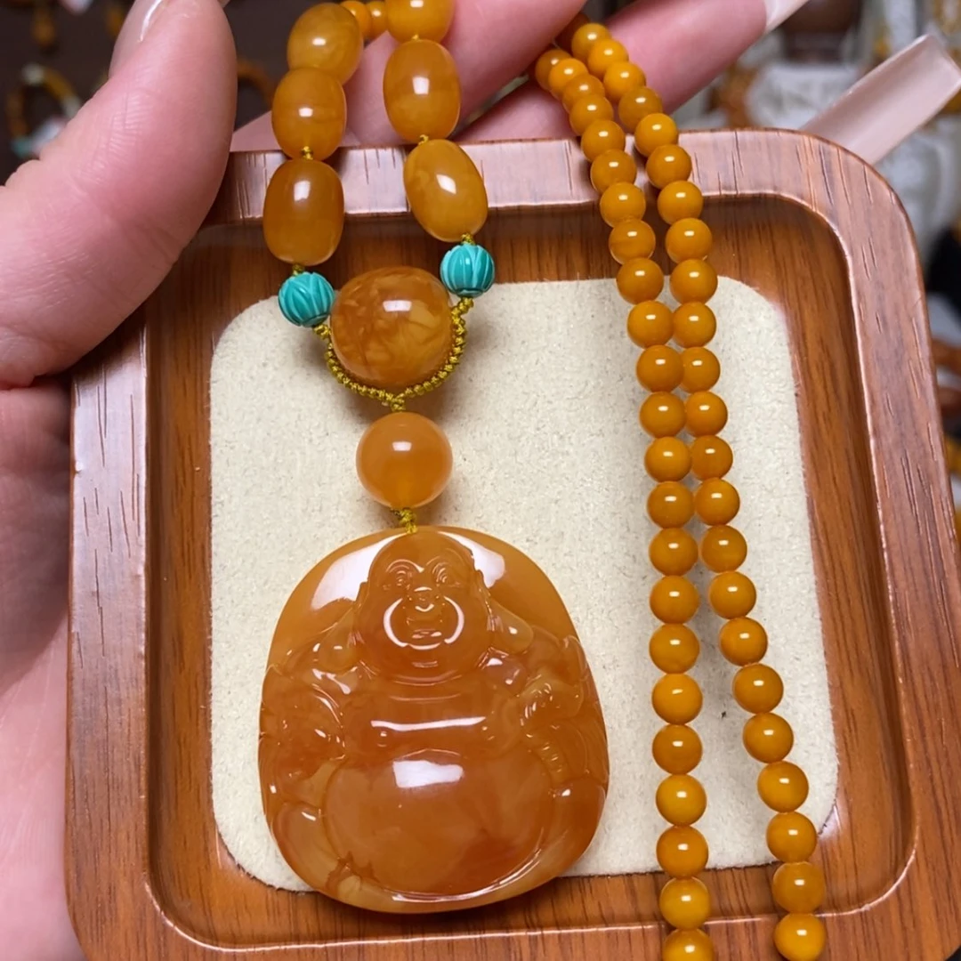 【闪购商品】蜜蜡颈饰未镶嵌项链