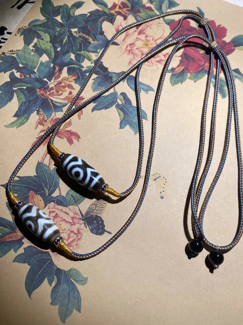 （熊猫三眼）玛瑙项链F1041多样性发一