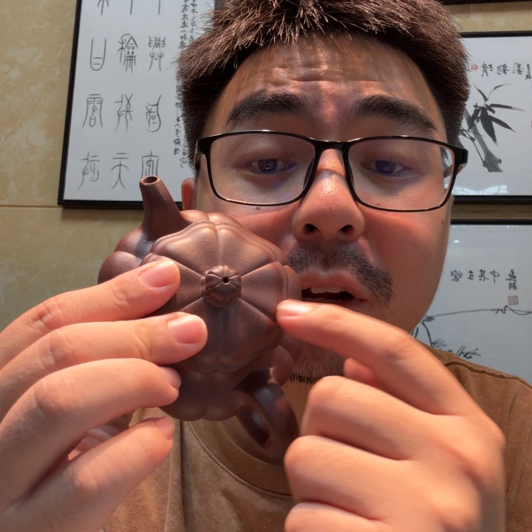 ****仟茶杯紫砂微瑕的壶