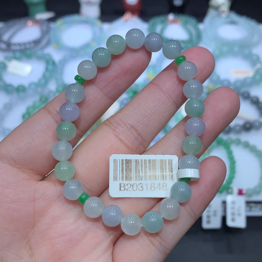 翡翠未镶嵌手串天然