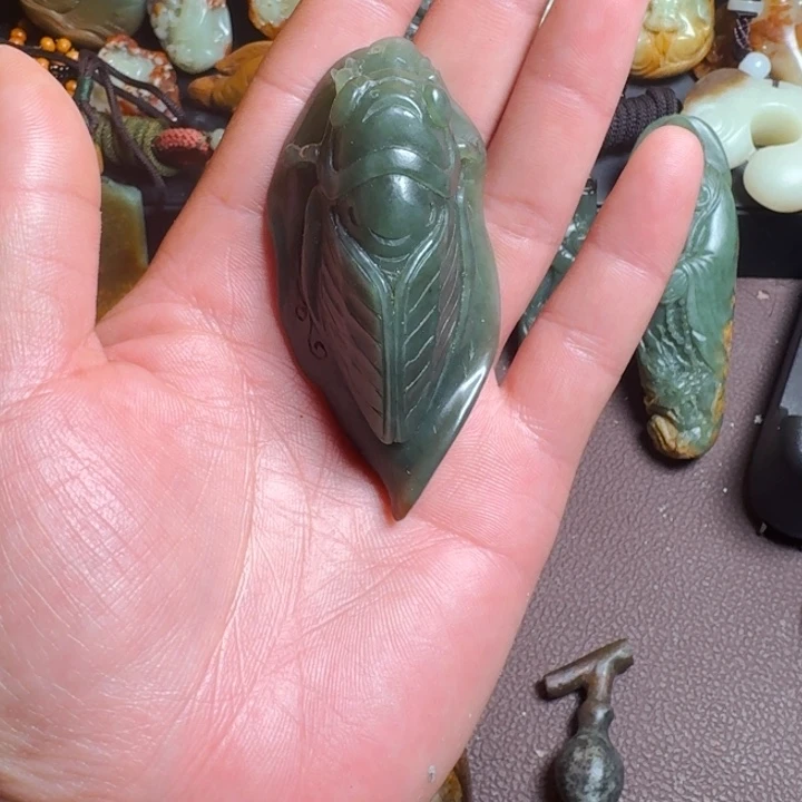 岫岩河磨玉（透闪石质玉）未镶嵌挂件