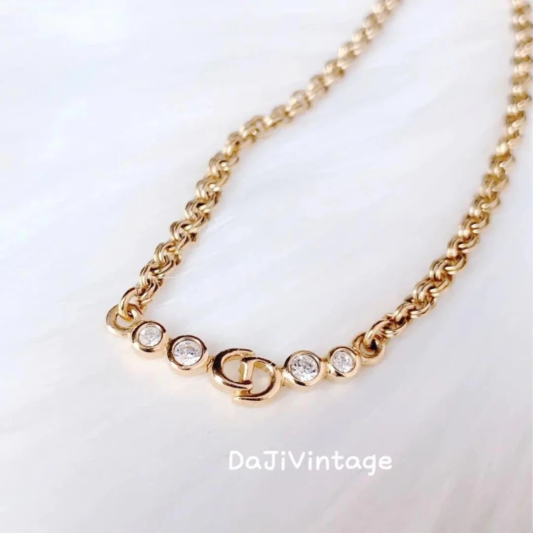 99新 DIOR/迪奥 大吉特/Dior迪奥金色鱼泡泡项链