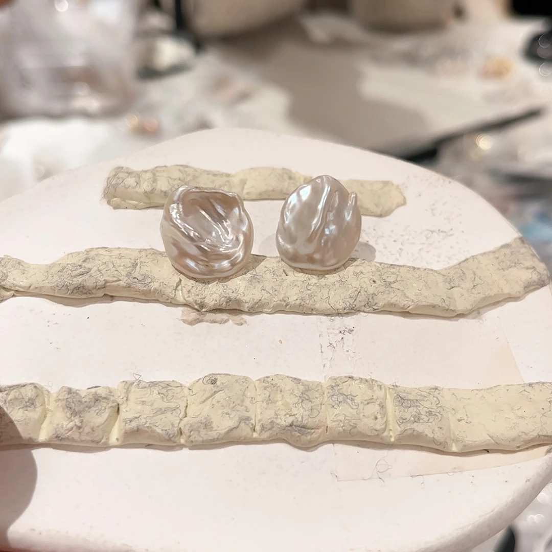 淡水珍珠耳饰银S925镶嵌