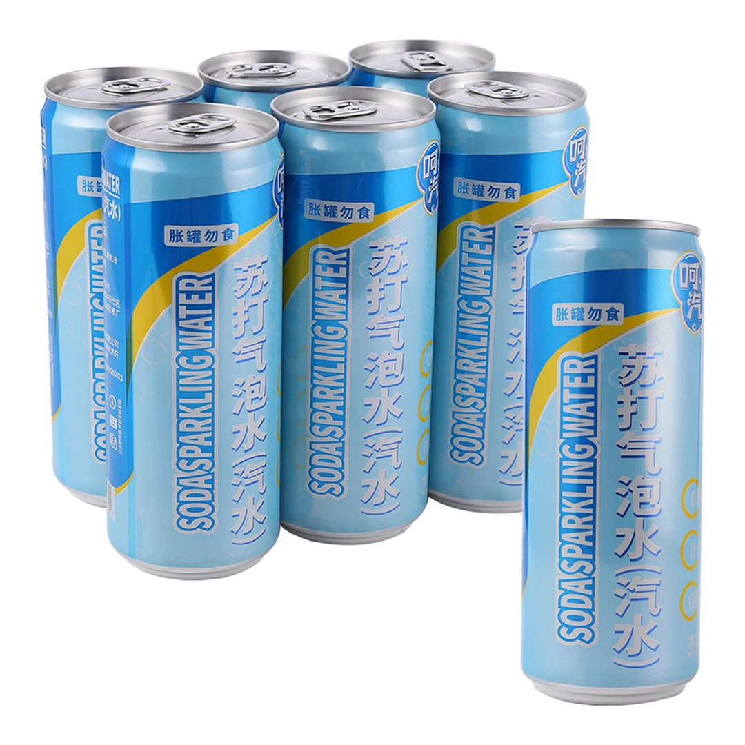 呵汽 苏打气泡水（汽水） 330mL*6罐 沃尔玛小时达 同城配送