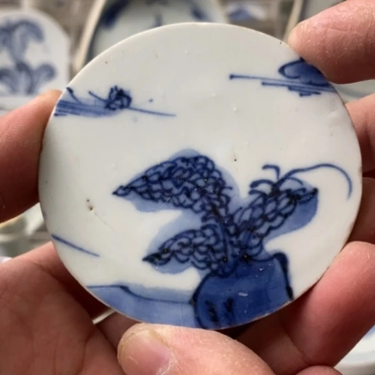 瓷片现代瓷器青花瓷片