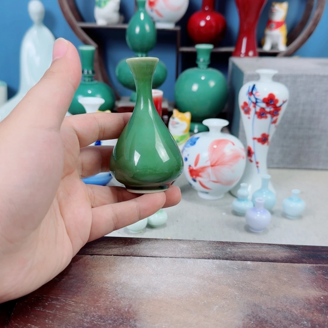 陶瓷手工小花器摆件
