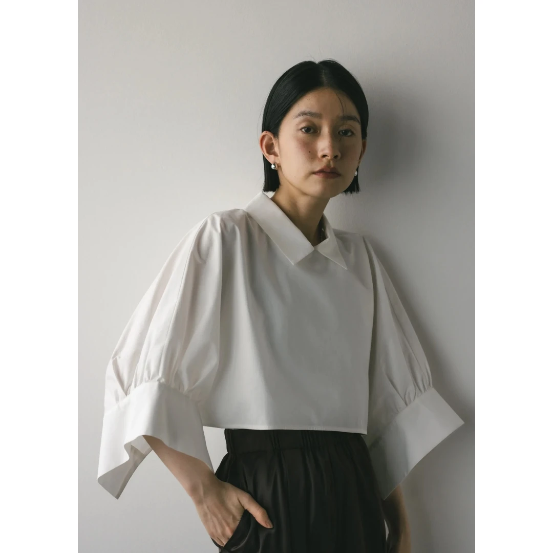 【MonTendre】夏季新款 S 百搭上衣宽松分层设计显瘦气质长袖衬衫