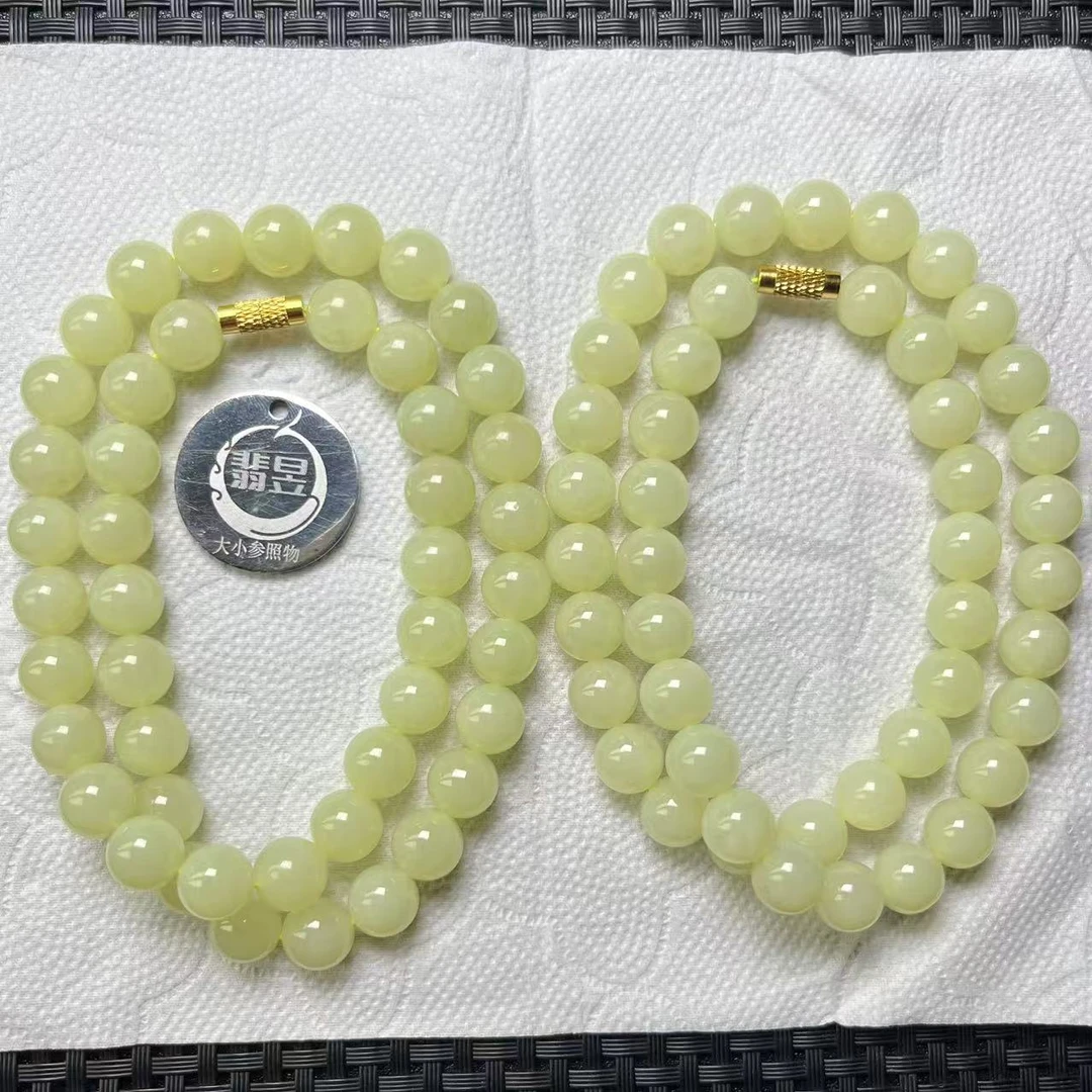 翡昱-N6-39774-716-和田玉珠链颈饰/约9+/约46颗-多样性发其一C