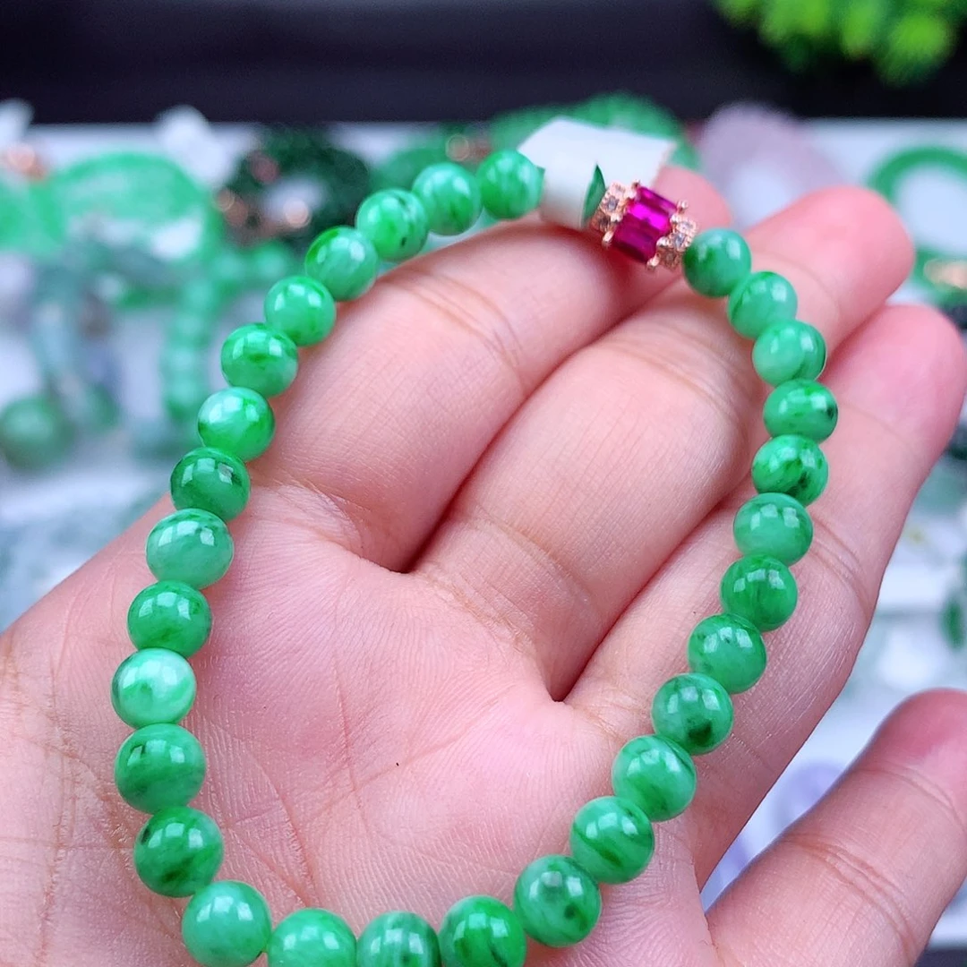 未镶嵌手链翡翠手串