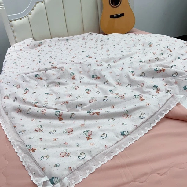 法式花边双人夏凉被【糖果】尺寸2X2.3米舒适柔软透气