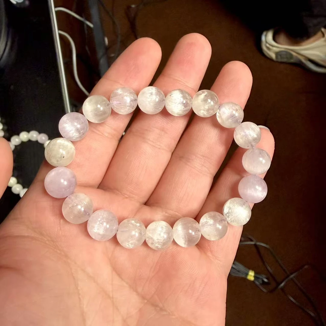拉丝紫锂辉手串