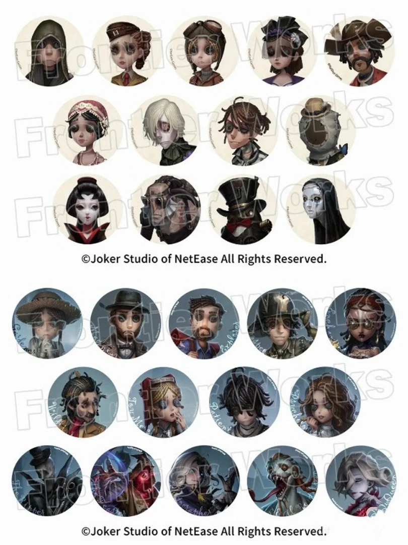 【第五人格】原画蓝白底2弹徽章 盲盒代拆 未成年人禁止下单