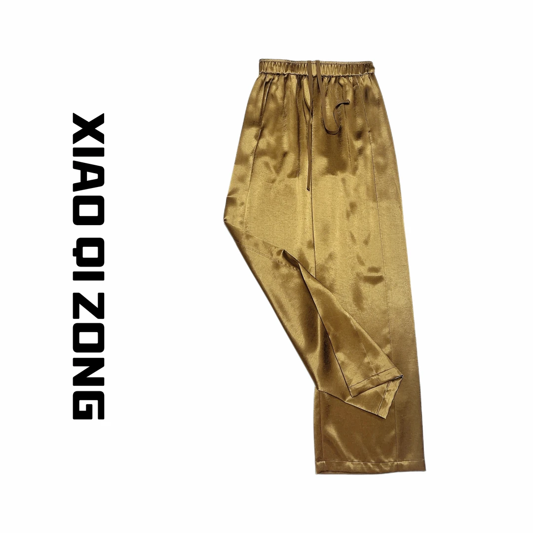 【小琪总】醋酸夏季百搭高腰显瘦窄版直筒裤56120