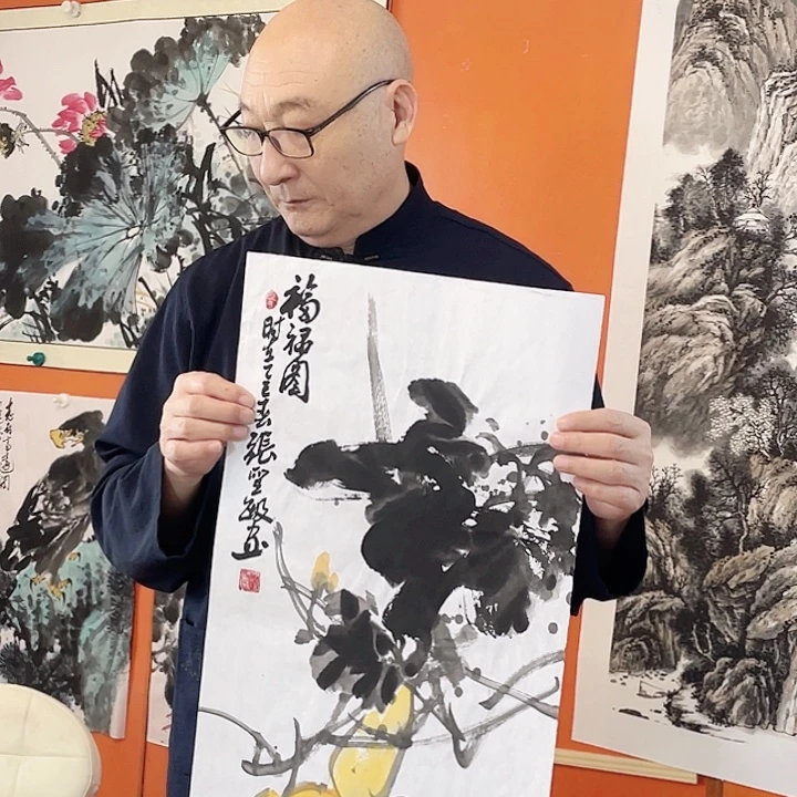 国画张圣敏先生纯手绘作品