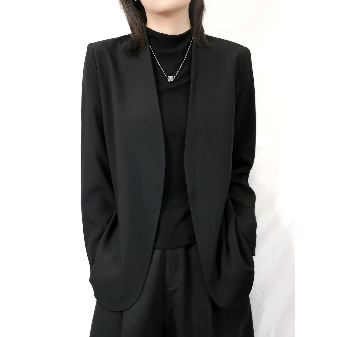 畅形CHECKLESS春秋季新款韩版宽松时尚百搭高级感小西装外套