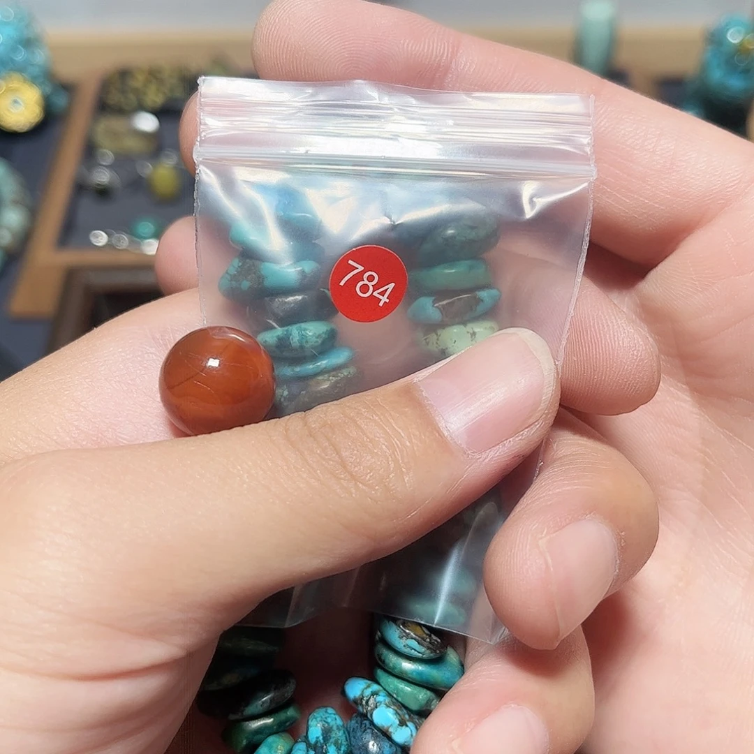 诺***未镶嵌圆珠桶珠老型手串！！玛瑙/玉髓