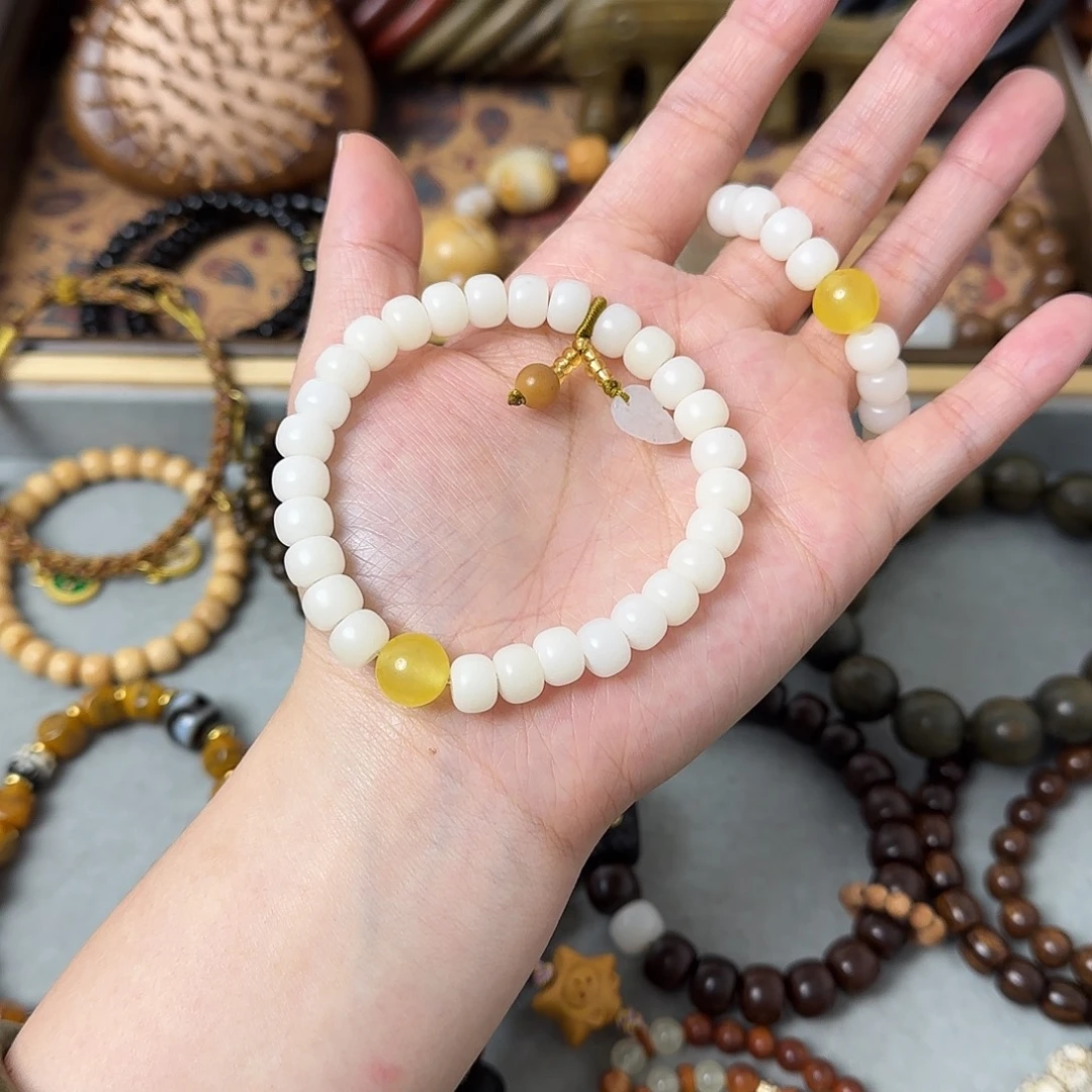 菩提手串/手链白玉菩提微瑕