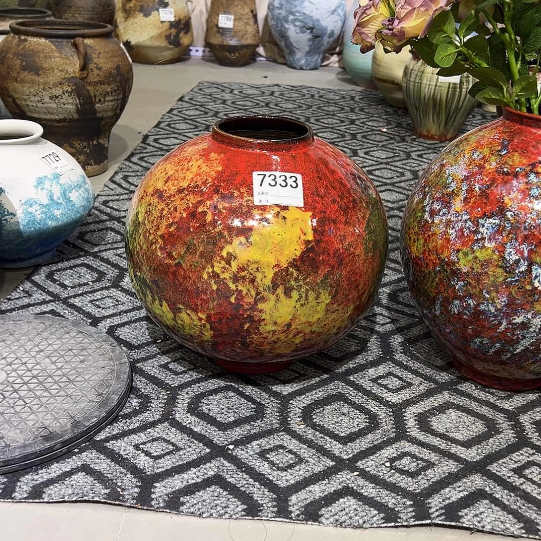 瓶7333高30口10陶瓷花瓶无孔