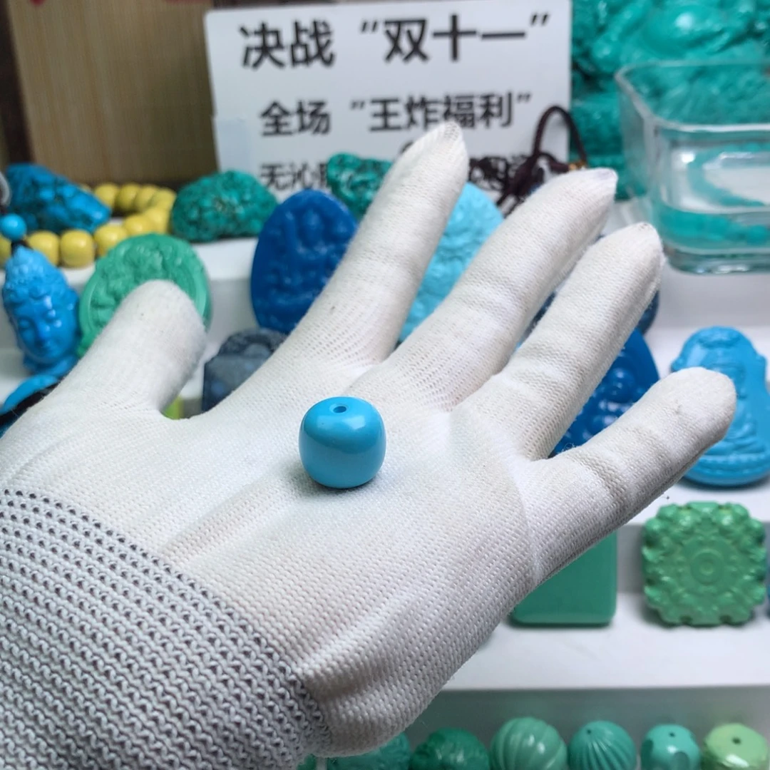 湖北发货批发精挑绿色矿原创手串108雕刻多样性发货 以介绍为准