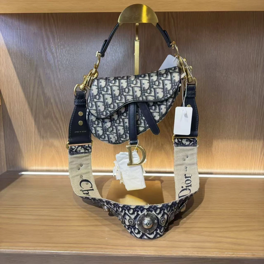 99新 DIOR/迪奥 飞小雨Fisoy/ 老花马鞍包