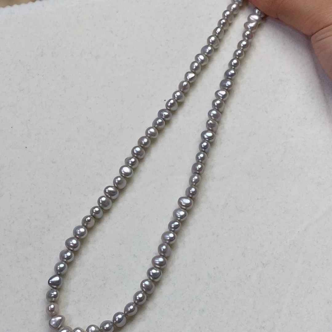 淡水珍珠颈饰银S925镶嵌