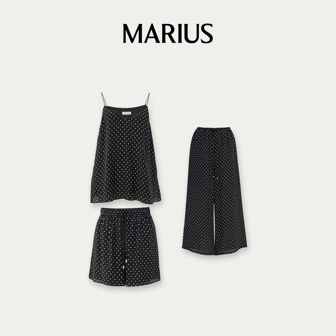 MARIUS“波尔卡”波点休闲夏季碎花套装