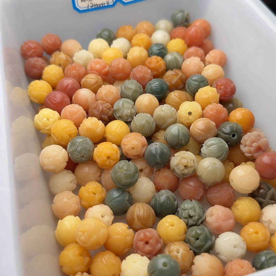 菩提根/象牙果吊坠20颗多宝莲花12