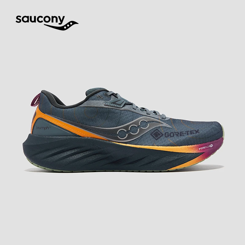 【彭于晏同款】Saucony索康尼运动鞋胜利22GTX防水跑鞋减震跑步鞋
