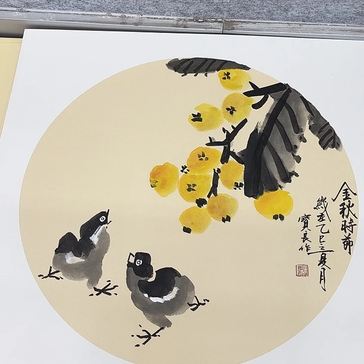 国画花鸟的翅膀是一种非常