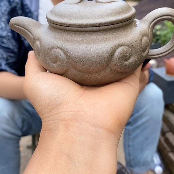 茶壶紫砂青段如意230左右的容量