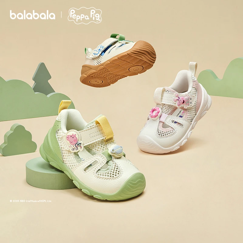 【小猪佩奇IP】巴拉巴拉宝宝春游学步鞋婴儿童魔术贴凉鞋2025夏新款