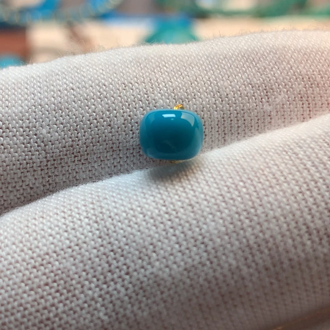 绿松石未镶嵌挂件6.5m