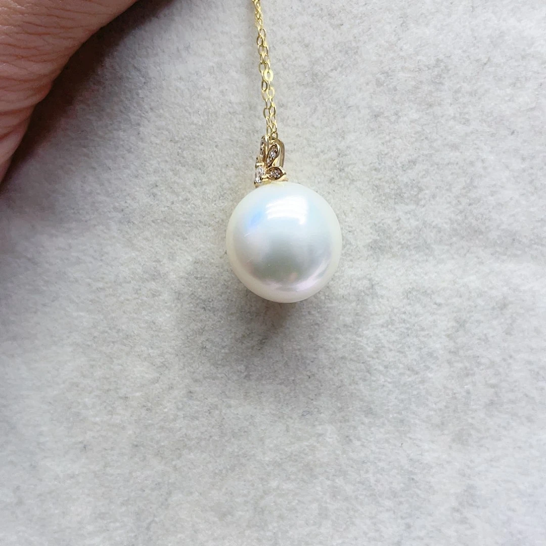 海水珍珠颈饰18K金镶嵌