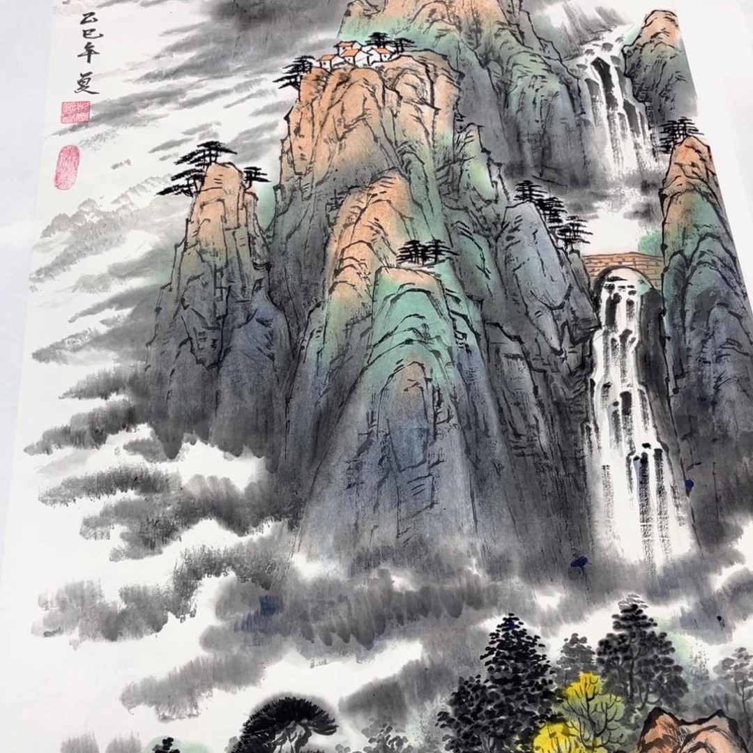 巴***尔国画绘画作品多次参加全国